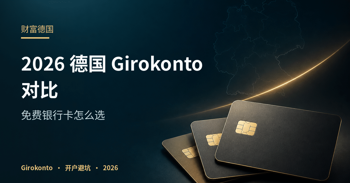 2026德国Girokonto免费银行账户对比